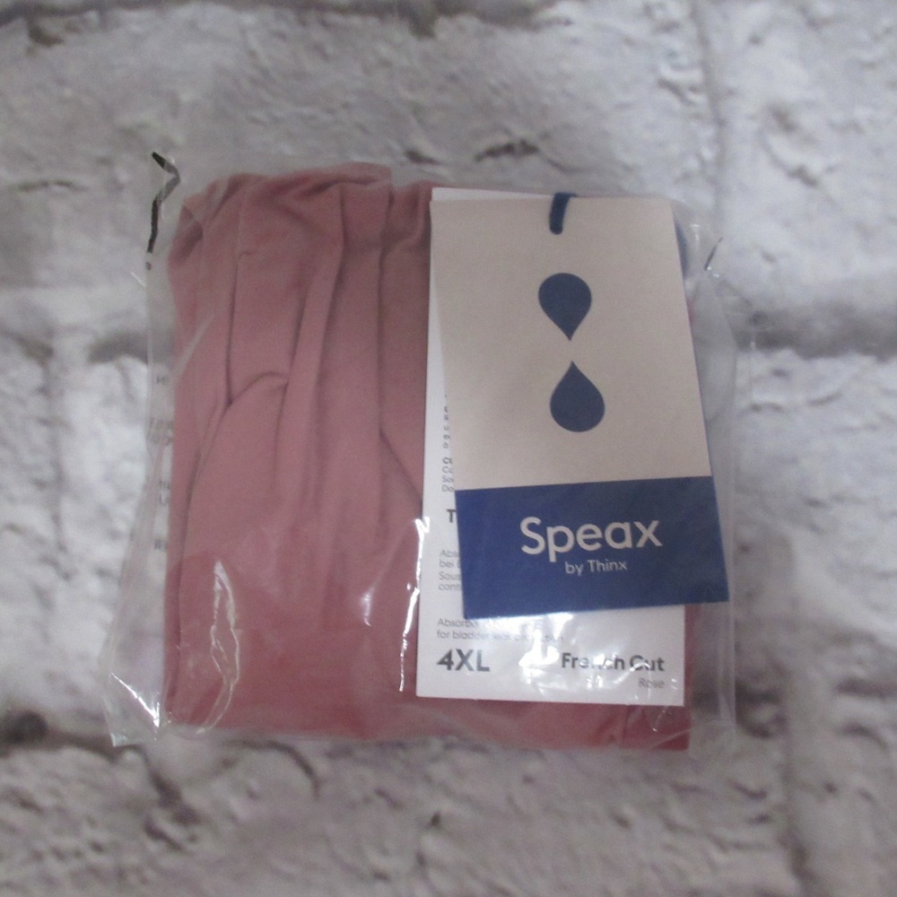 Speax by Thinx French Cut Underwear Women 4XL Rose New Absorbent Bladder Leak